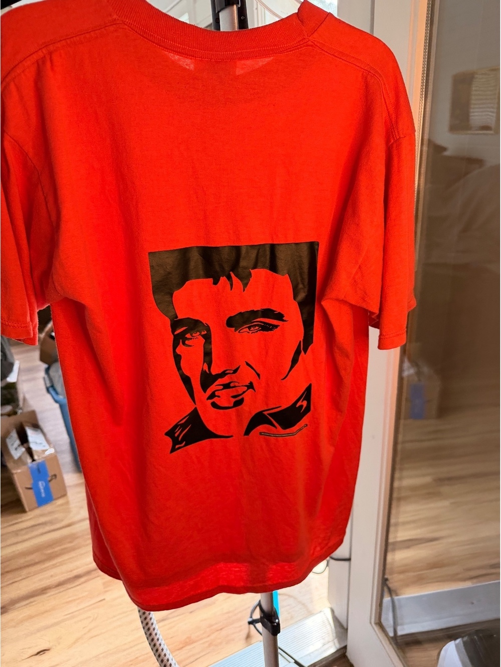 Vintage Sunbelt Sportswear Elvis Red Graphic T Shirt Large